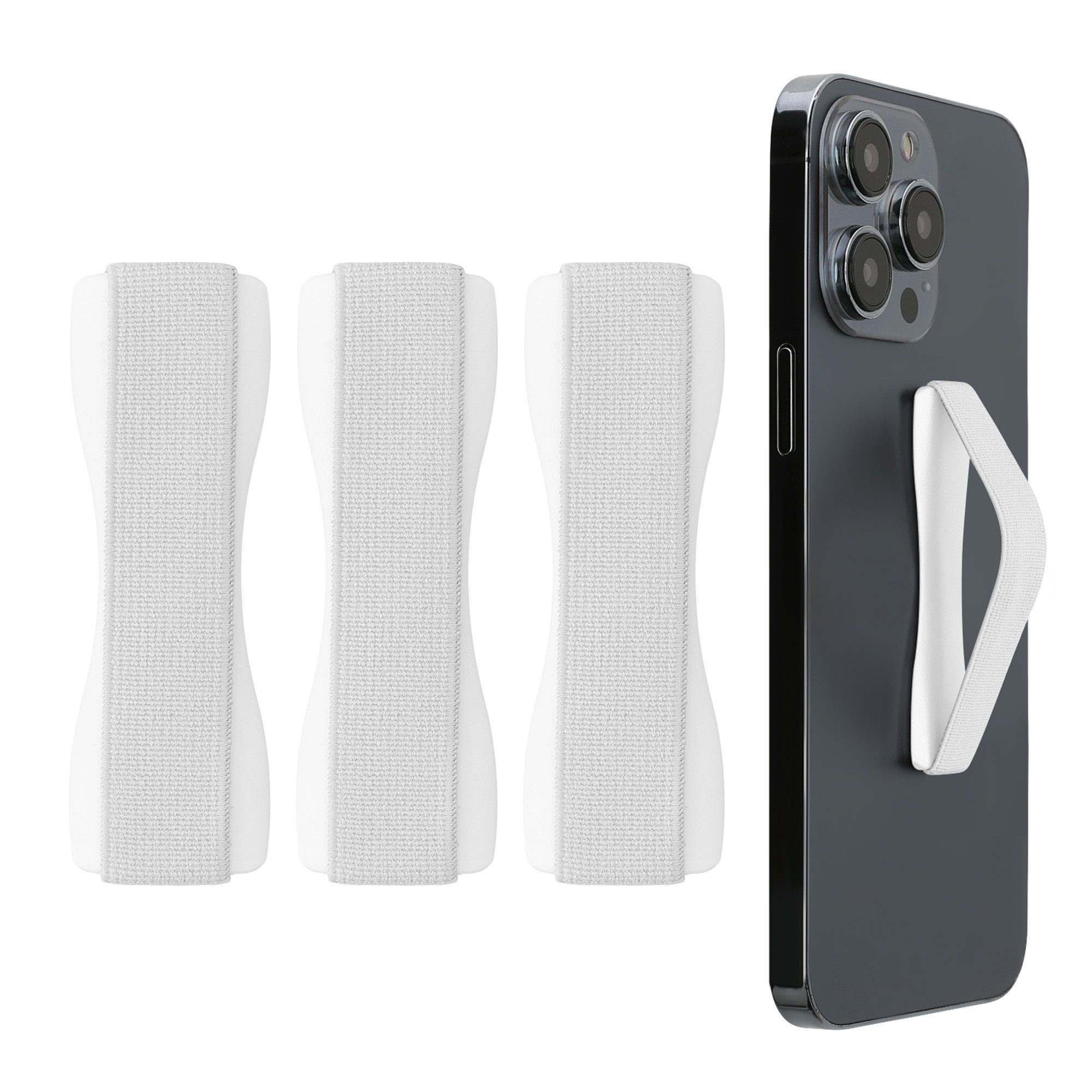 kwmobile Popsockets Smartphone Fingerhalter 3 Set, (3-tlg., Handy Halter Griff Halterung Einhandbedienung - 3x Handyhalter)