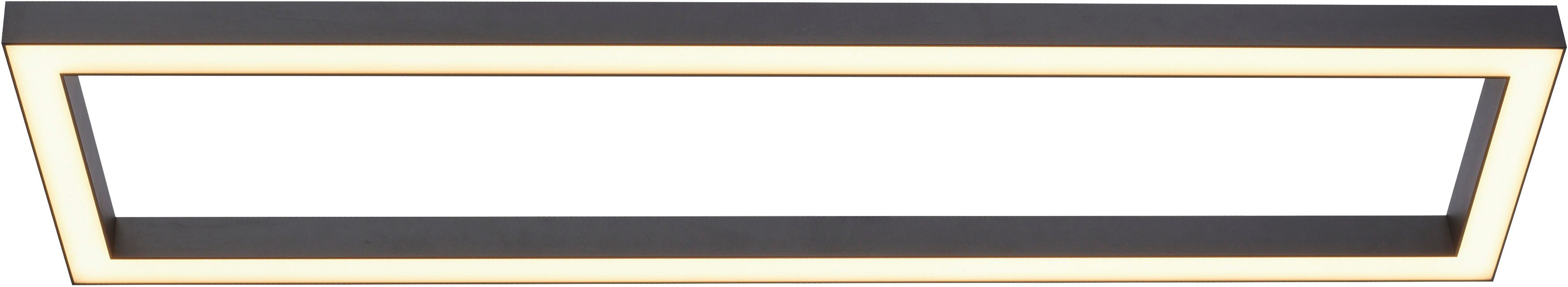 Neuhaus PURE LED Deckenleuchte PURE Lines Square, CCT - über Fernbedienung, LED fest integriert, warmweiß - kaltweiß, Dimmbar über Fernbedienung, CCT, Memoryfunktion