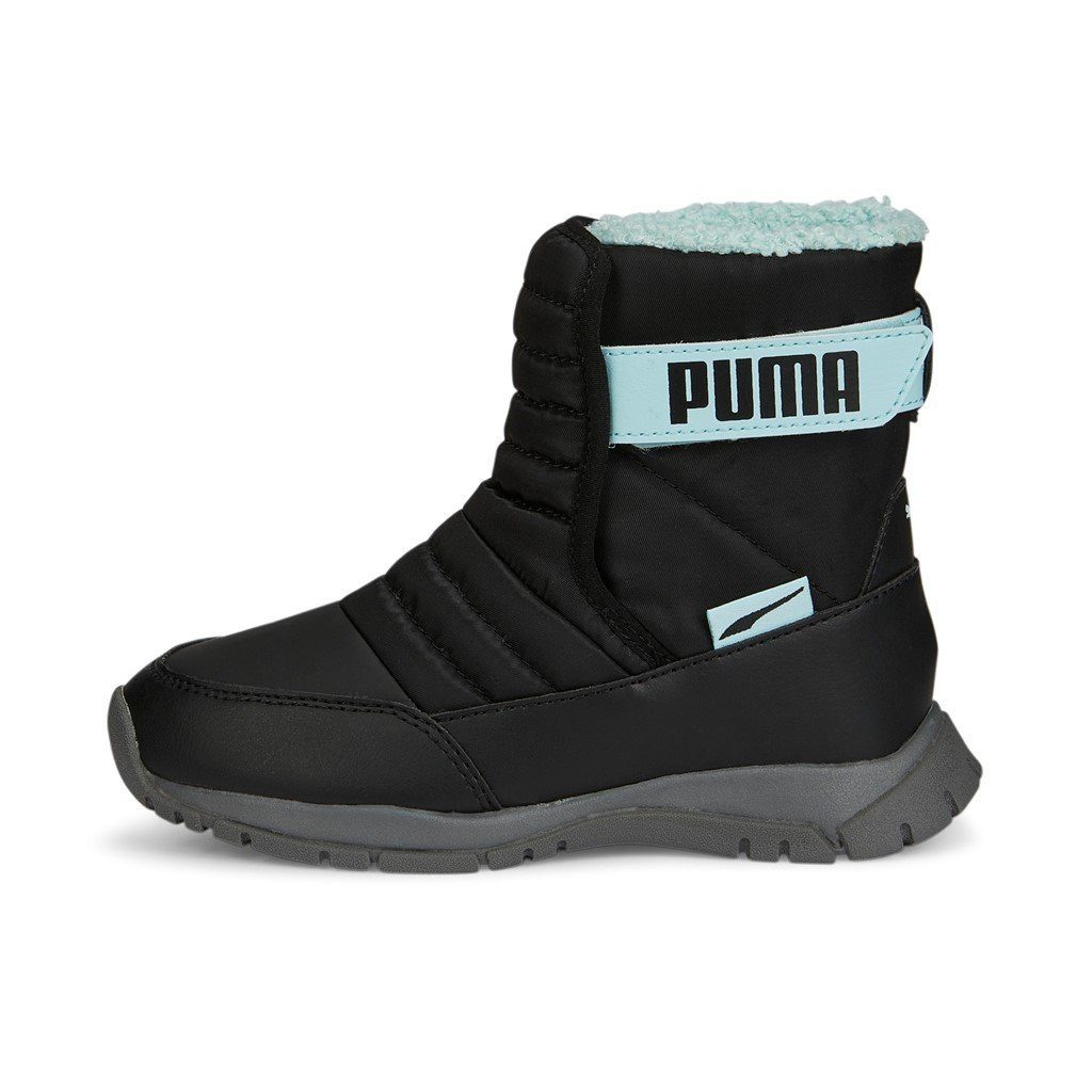 PUMA Winterstiefel Nieve (wasserabweisend/gefüttert) schwarz/türkisblau Sneaker