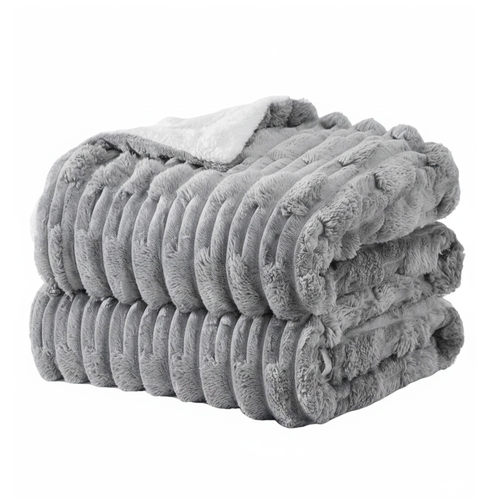 Wohndecke MT09, KEAYOO, Sherpa Fleece Warm Decke Kuscheldecken für Bett, Sofa und Couch