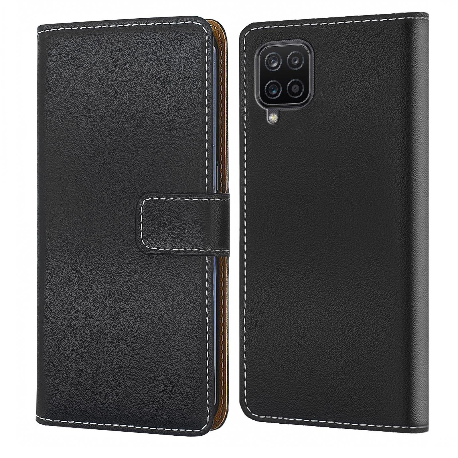 Numerva Handyhülle Bookstyle Etui für Samsung Galaxy M53 5G, Handy Tasche Schutzhülle Klapphülle Flip Cover Schwarz