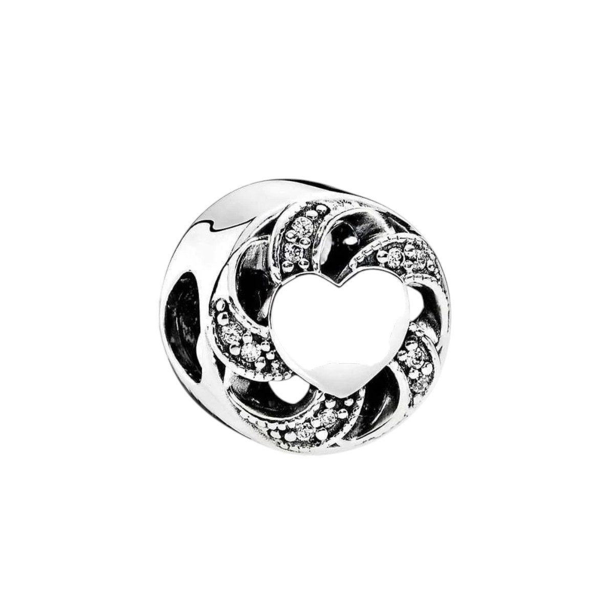 Charm-Einhänger Charm Damen Liebesband Zirkonia Sterling-Silber 791976CZ