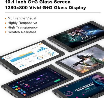TJD Tablet (10.1", 128 GB, Android 11, Tablets mit Halterung, 4GB RAM,FHD IPS 8MP+2MP Kamera Wi-Fi Google GMS)