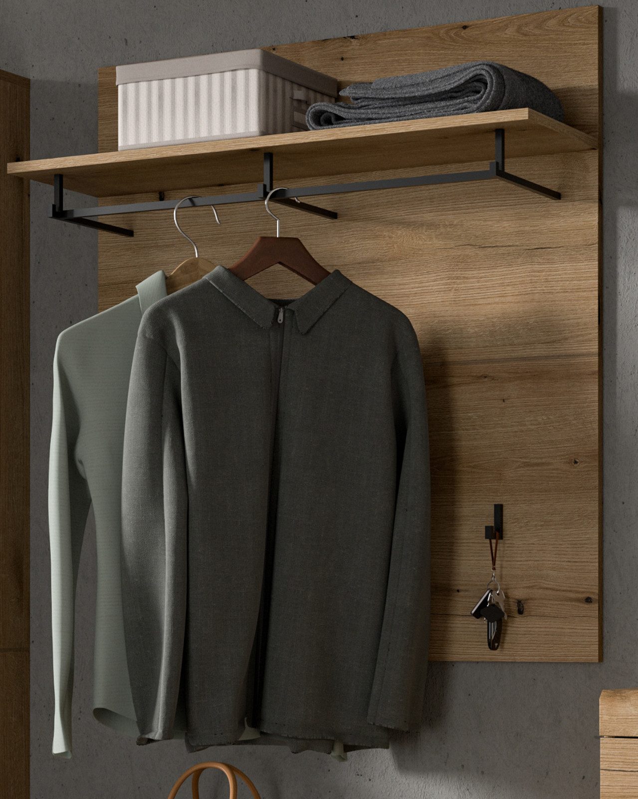 Inn.Furn Garderobenpaneel Shawn (Wandgarderobe in Evoke günstig online kaufen