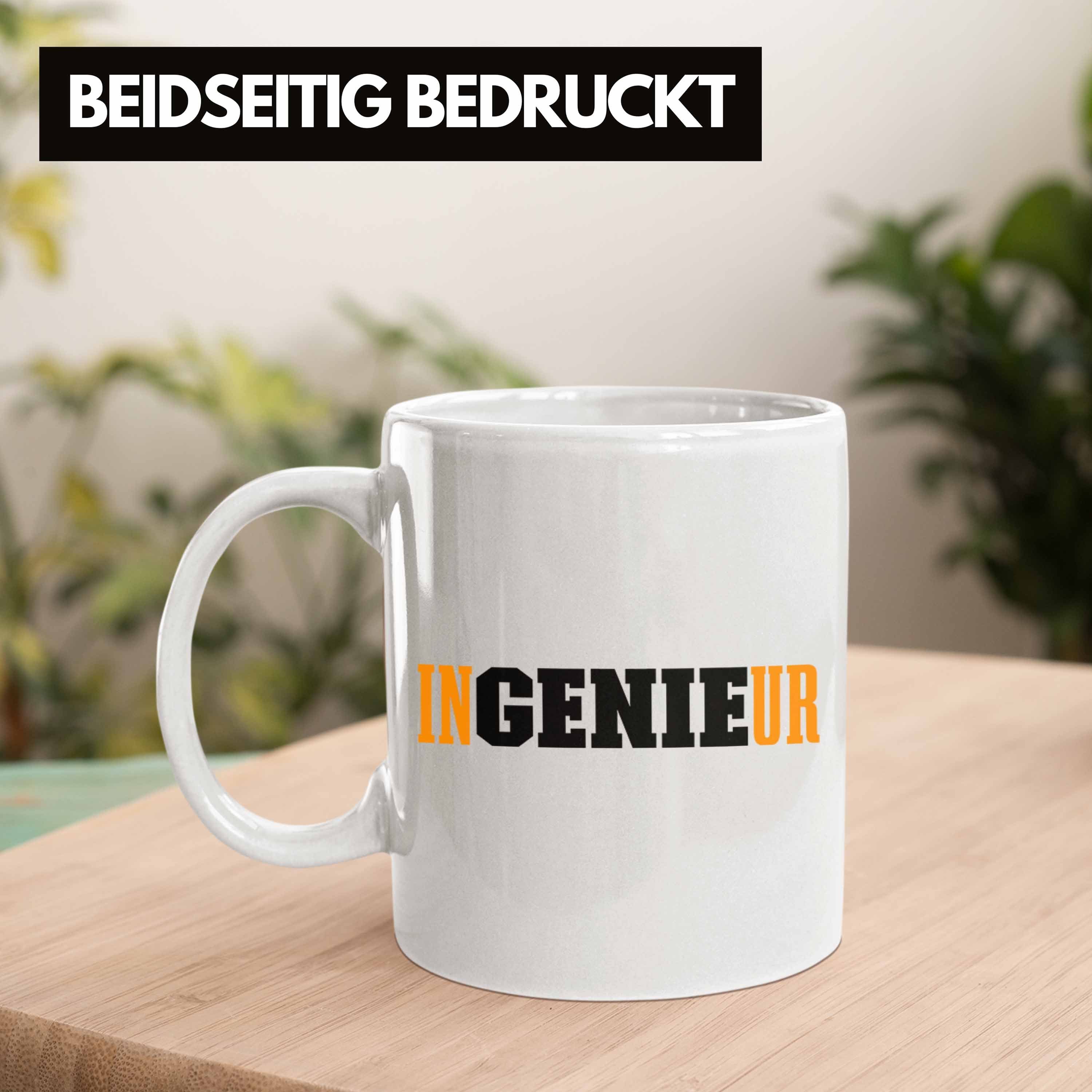 Tasse Kaffeetasse Gadget Trendation Ingeneur Trendation Geschenk - Ingenieur Tasse Geschenkidee Weiss