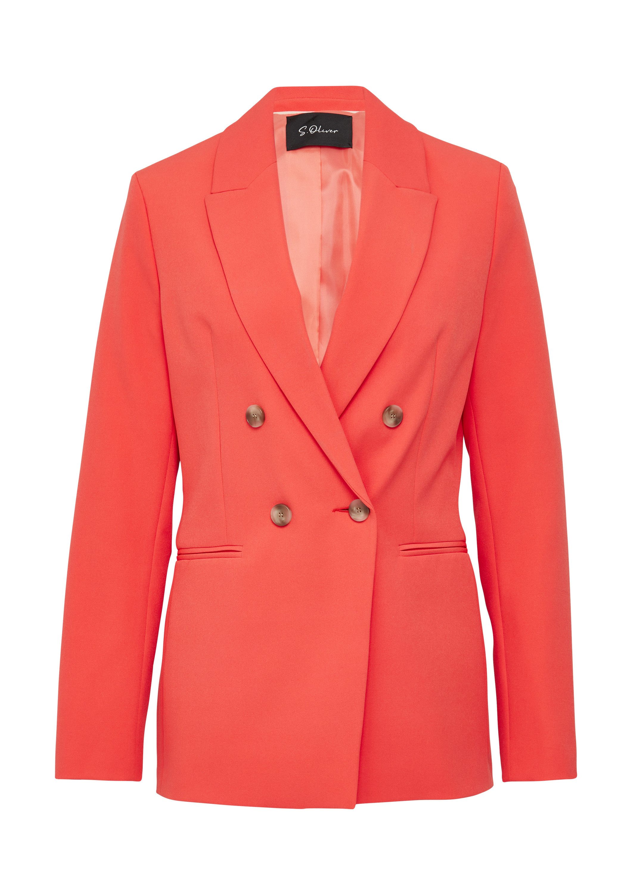 s.Oliver Jackenblazer Indoor-Blazer Blazer mit Reverskragen im Slim Fit günstig online kaufen