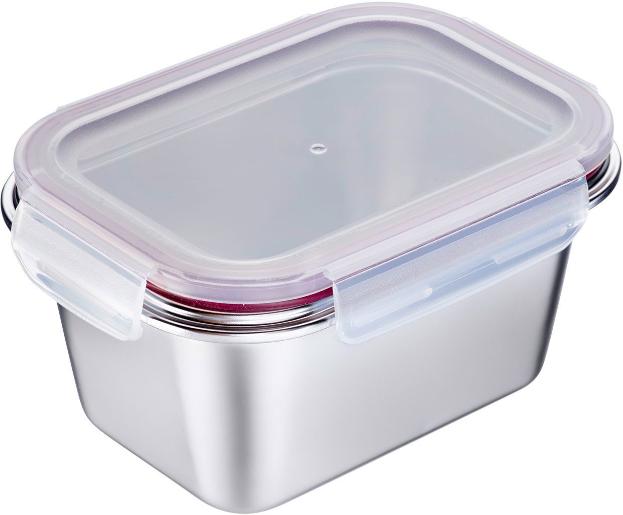WESTMARK Lunchbox Edelstahl Lunch Box/ Frischhaltedose, 1000 ml, Edelstahl 18/8, Polyprophylen (PP), Silikon, (1-tlg), auslaufsichere Brotdose – mikrowellen- & ofenfest
