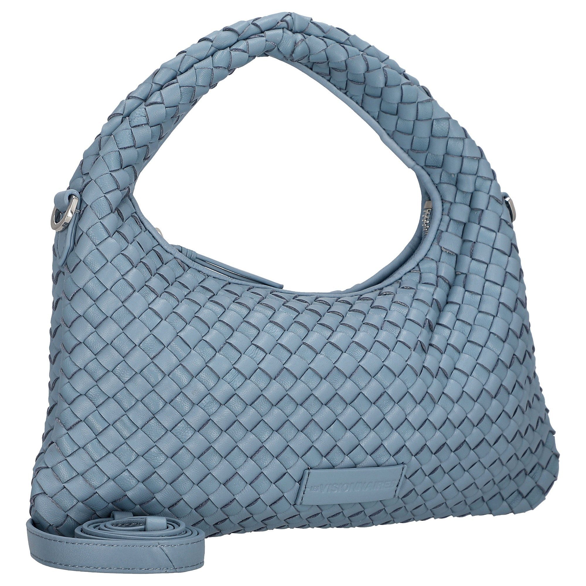 Les Visionnaires Handtasche Sadie Weave Silky - Henkeltasche 37 cm (celeste) – Bild 5 von 5