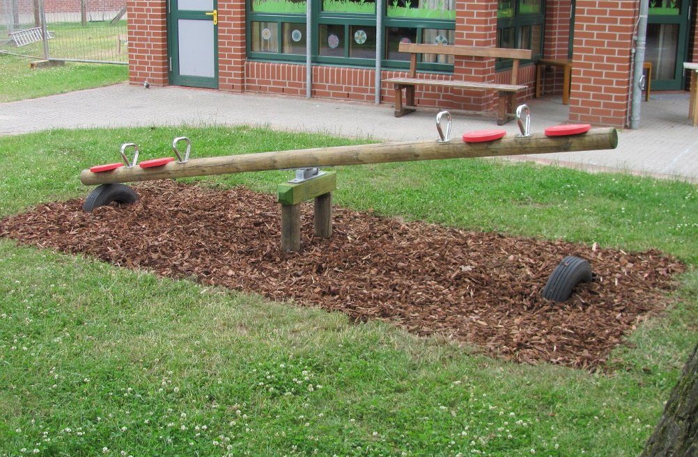 bv-vertrieb Wippgestell Kinder Holzwippe Garten-Holzwippe