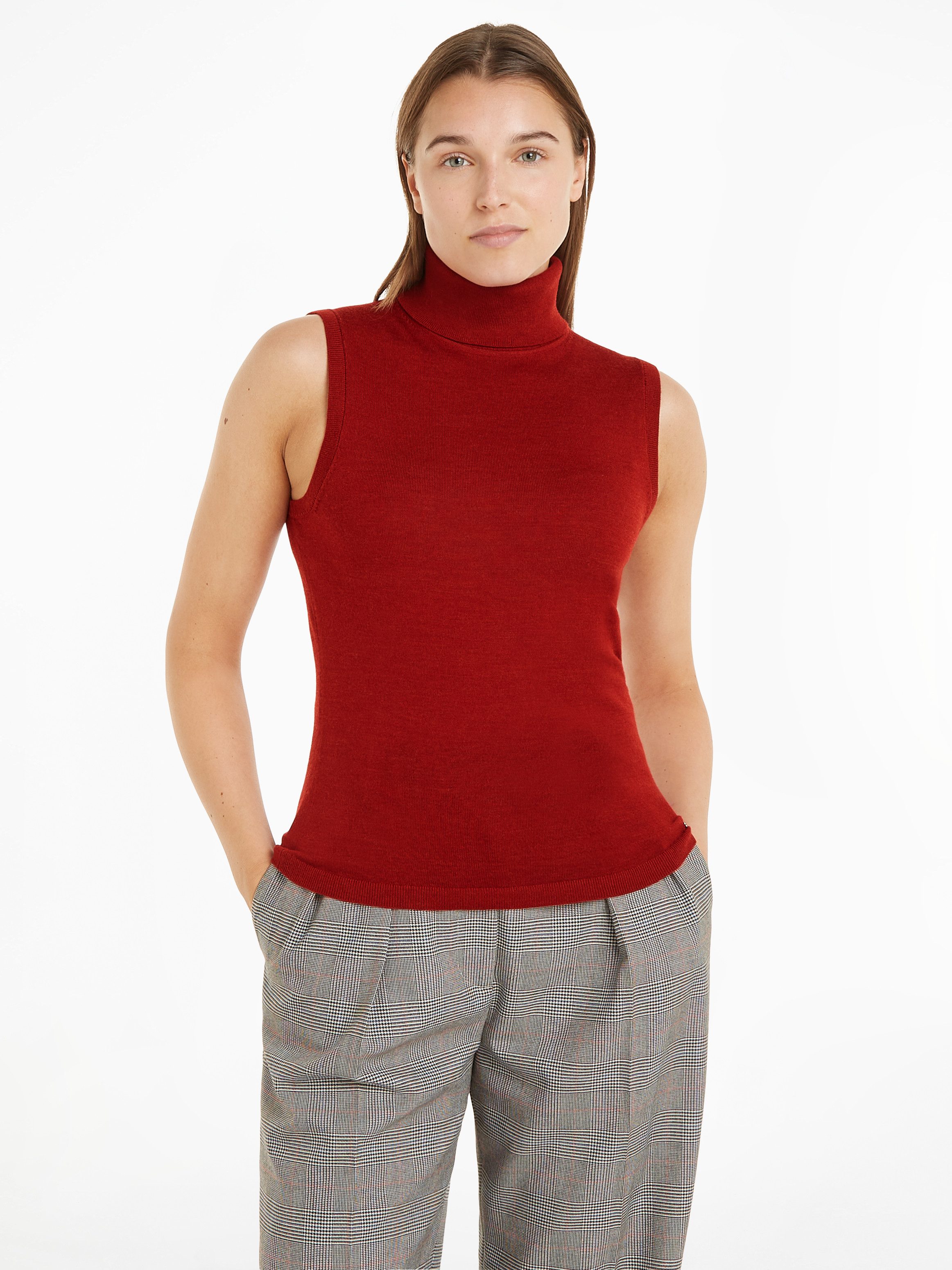 Tommy Hilfiger Strickpullover MERINO SLEEVELESS SWT günstig online kaufen