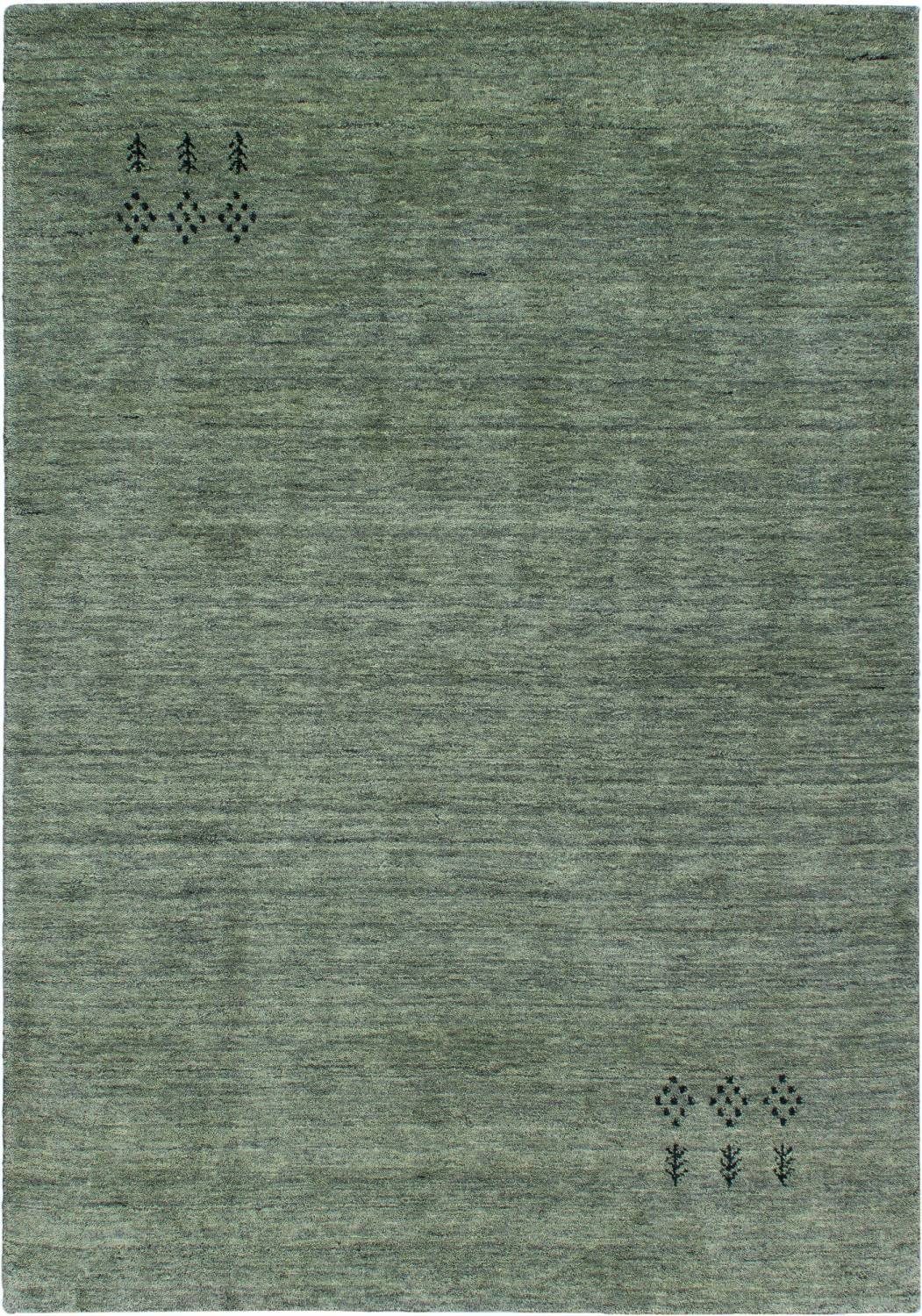 Rug Studios Teppich MARAND, Rechteckig, Höhe: 16 mm, Handgewebt, 40 x 60 cm, Hellgrau