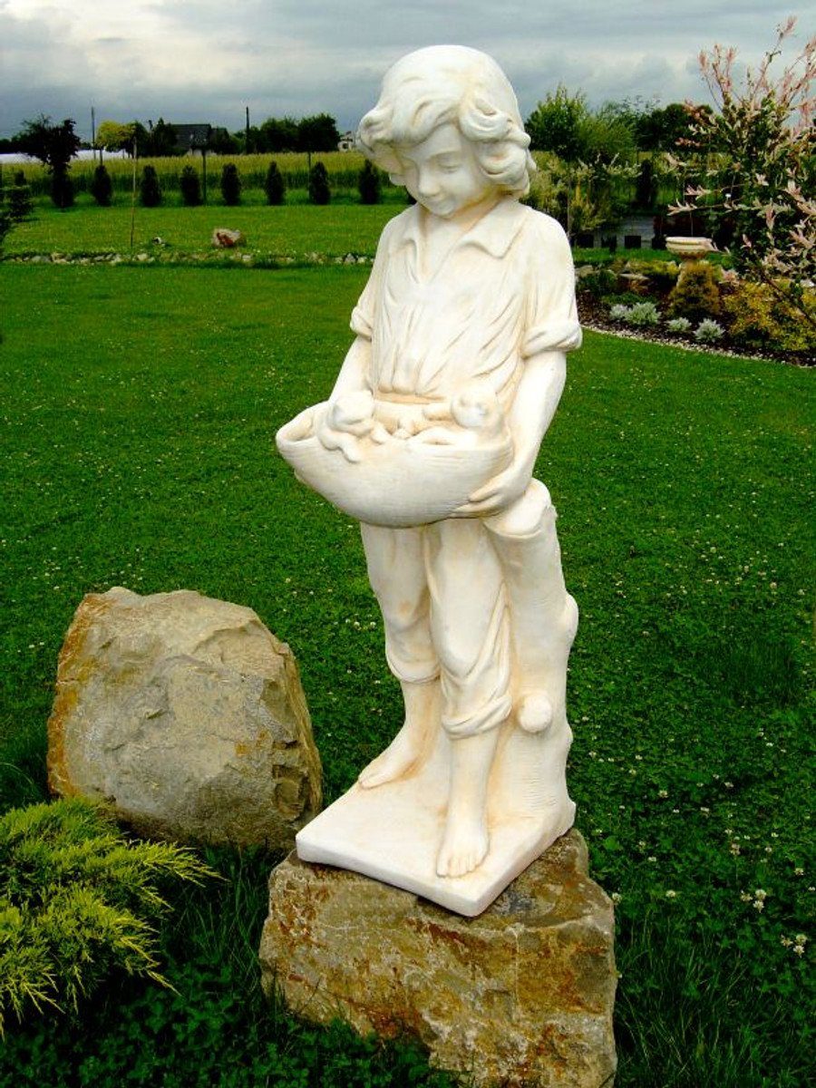 mit Antikstil - Gartendeko Skulptur Katzenkindern Skulptur 118 Casa H cm 34 Barock Padrino Junge Jugendstil x