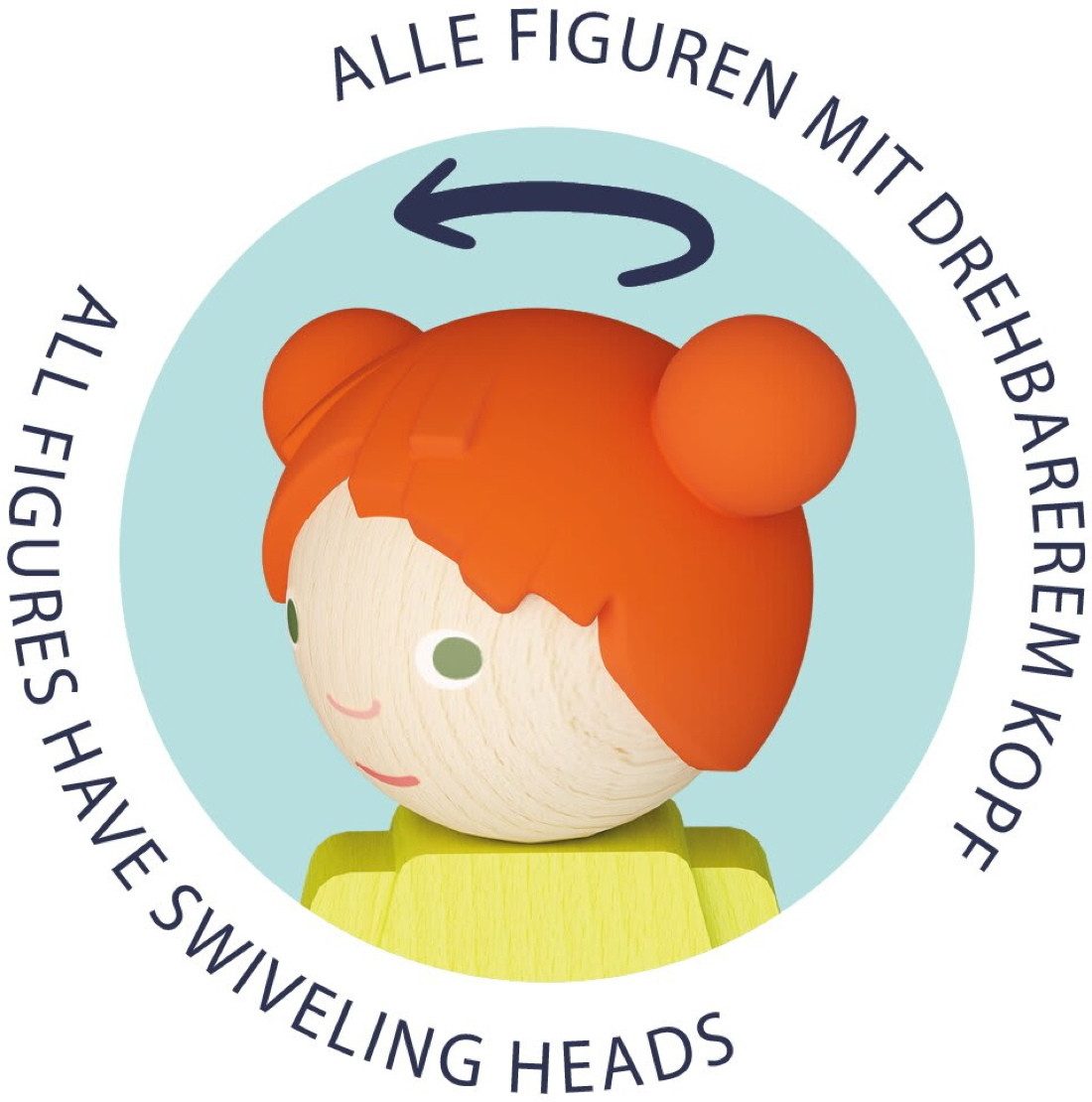 Haba Bau- und Entdeckersteine My 1st Block World Freunde Liz 2013865001 Spielbausteine