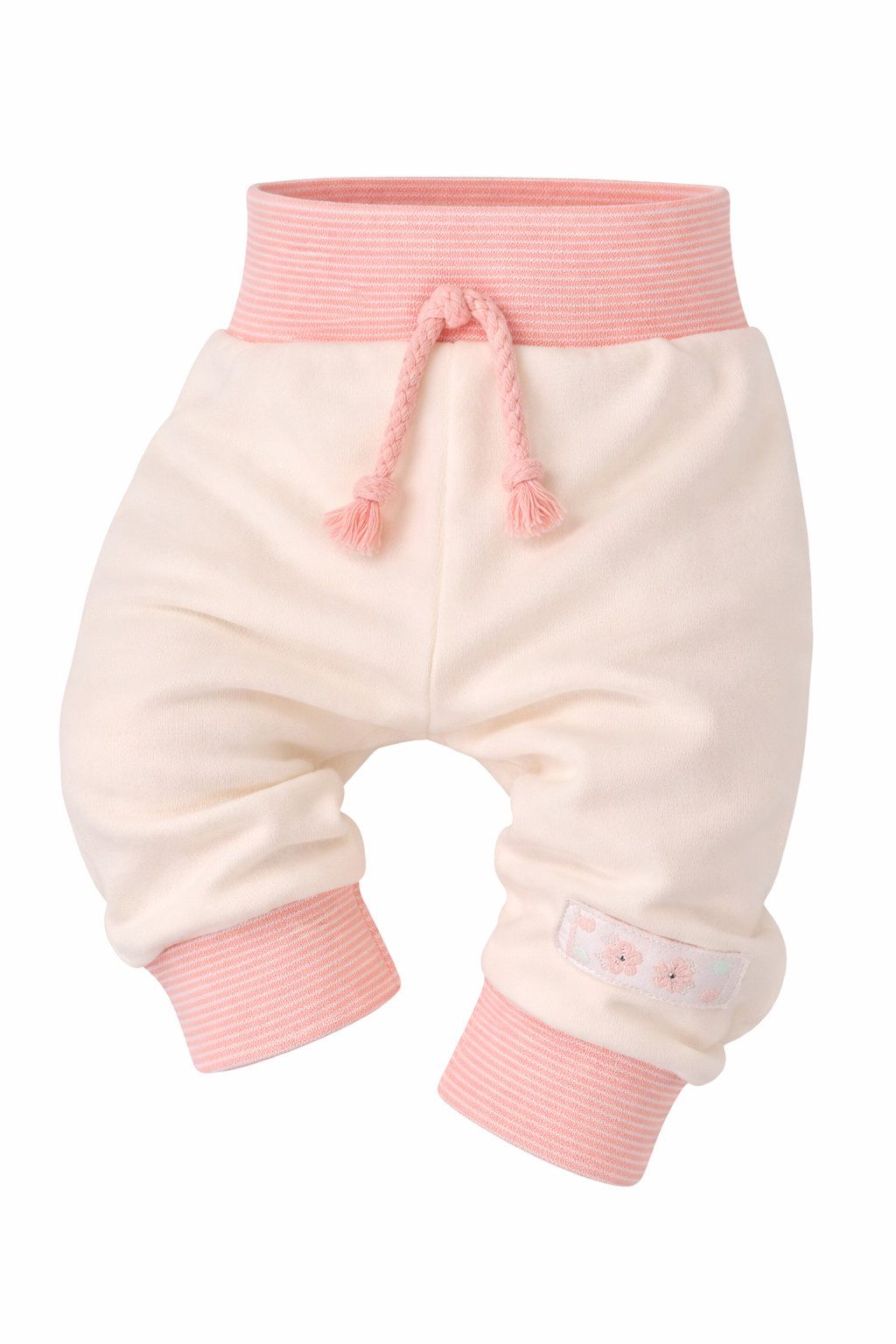 La Bortini Pumphose Baby Hose Mitwachshose in Creme Erstlingshose (Erstlingshose) aus Baumwolle, 44 50 56 62 68 74 80 86 92 98
