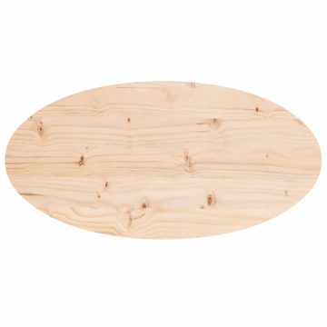 vidaXL Tischplatte Tischplatte 60x30x2,5 cm Massivholz Kiefer Oval (1 St)