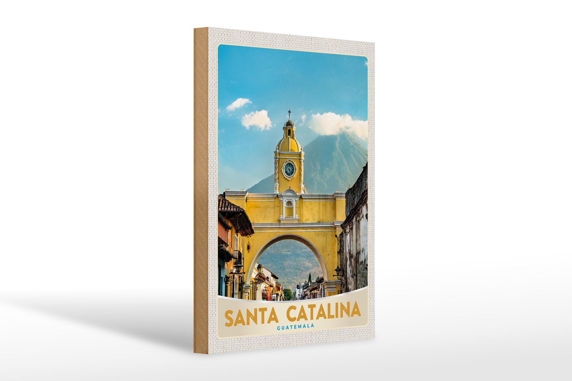 Holzbild Reise 20x30cm Santa Catalina Insel Karlifornien