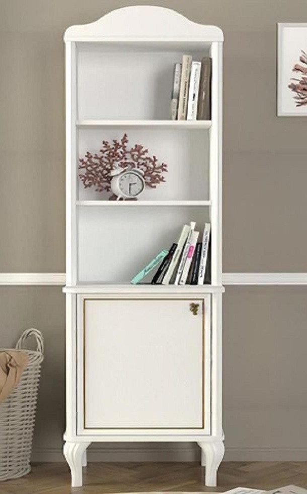Xlmoebel Regal Bücherregal in Weiß für Jugendzimmer mit modernem Design, Hergestellt in Europa