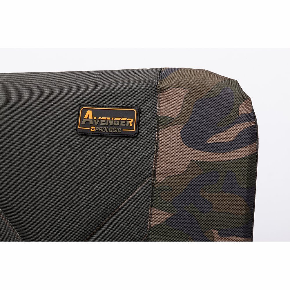 Prologic Angelstuhl Avenger Bed & Guest Camo Chair Angelstuhl Liege Badchair Kompakt, Auch zur Verwendung auf den Liegen geeignet