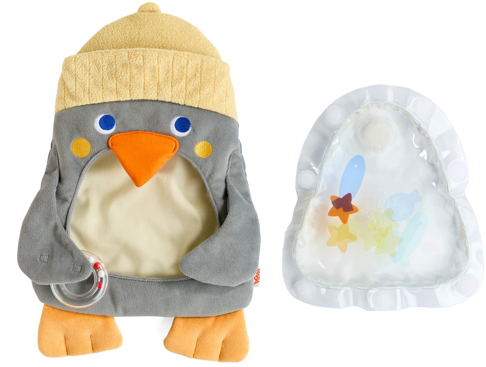 Haba Rassel Babywelt Motorikspielzeug Wasserspielmatte Pinguin 2013408001
