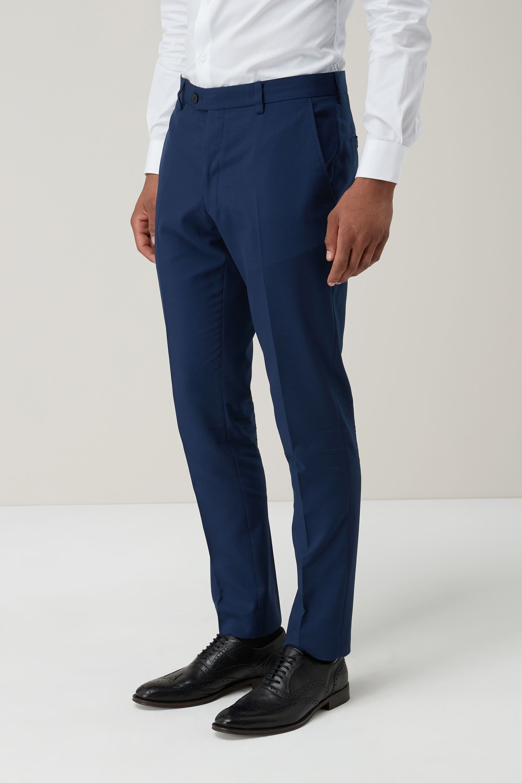 Blue Anzughose Next Bright (1-tlg) Anzug: Skinny-Fit-Hose
