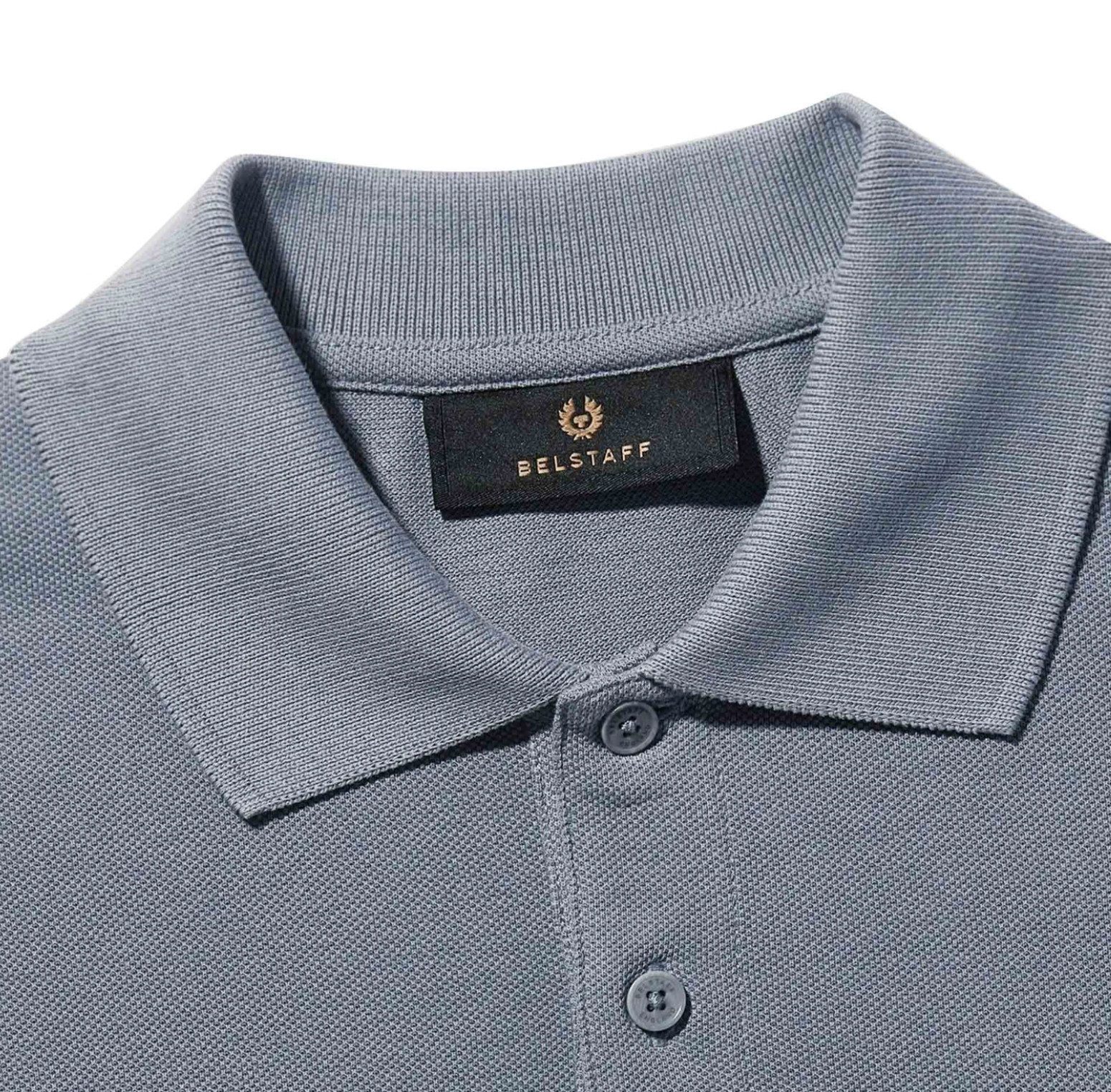 Belstaff Poloshirt Herren Retro Patch Regular Comfort Fit Baumwollpiqué Ges günstig online kaufen