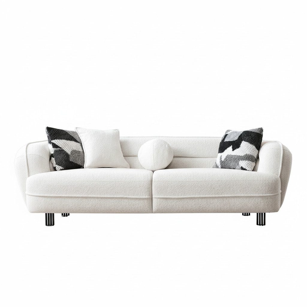 Palms-Store Sofa Set Marsilia 3 Trendfarben zur Auswahl, inkl. Zierkissen