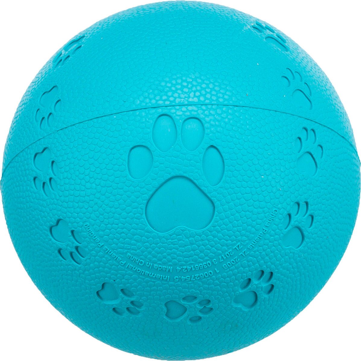 TRIXIE Tierball Hundespielzeug Ball - petrol - ø 9 cm, Gummi
