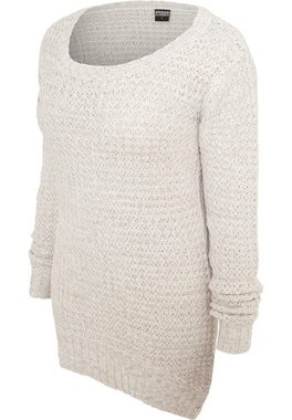 URBAN CLASSICS Rundhalspullover Urban Classics Damen Ladies Long Wideneck Sweater (1-tlg)