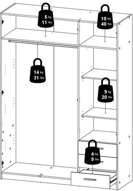 Home affaire Kleiderschrank Stilvoller Kleiderschrank mit unbegrenzten Aufbewahrungsmöglichkeiten