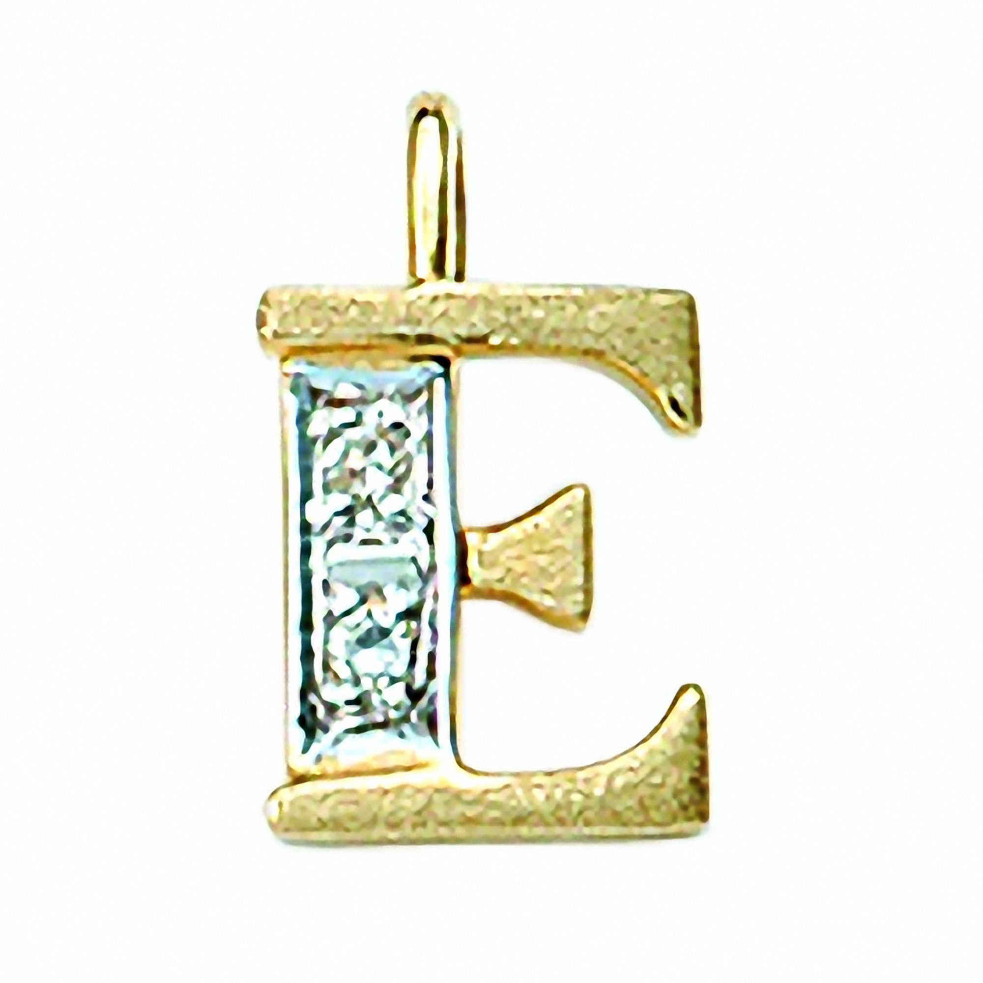 Adelia´s Namenskette Halskette - Namenskette mit Buchstabenanhänger E mit Diamant aus, Schmuckset mit bis 45 cm stufenlos verstellbarer 925 Silber Halskette