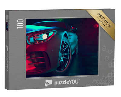 puzzleYOU Puzzle 3D-Illustration von modernen Autos, 100 Puzzleteile, puzzleYOU-Kollektionen Autos