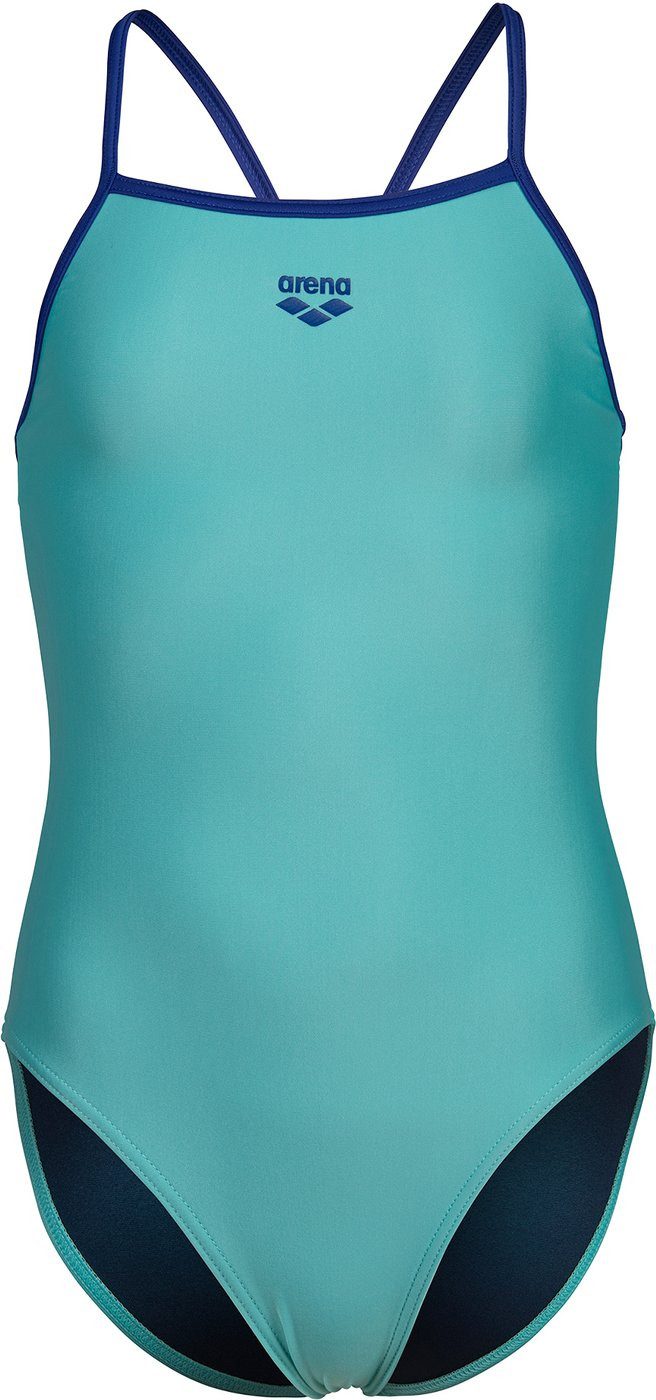 Arena Badeanzug GIRL\'S ARENA SWIMSUIT LIGHT DROP SOLID NEON BLUE MULTI