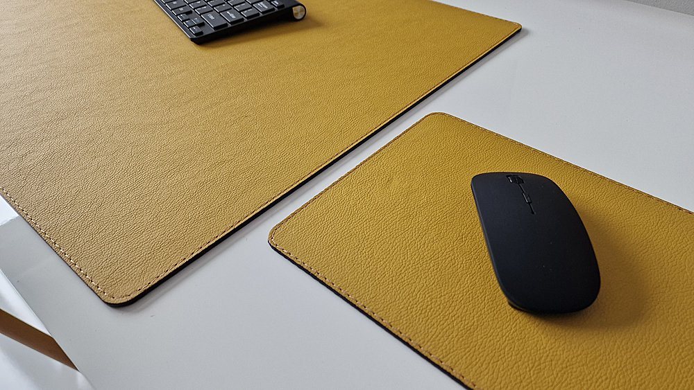 Thumbnail - Profi Mats Schreibtischunterlage mit Mauspad Sanftlux Kunst Leder in 12 Farben 3 Gr.
