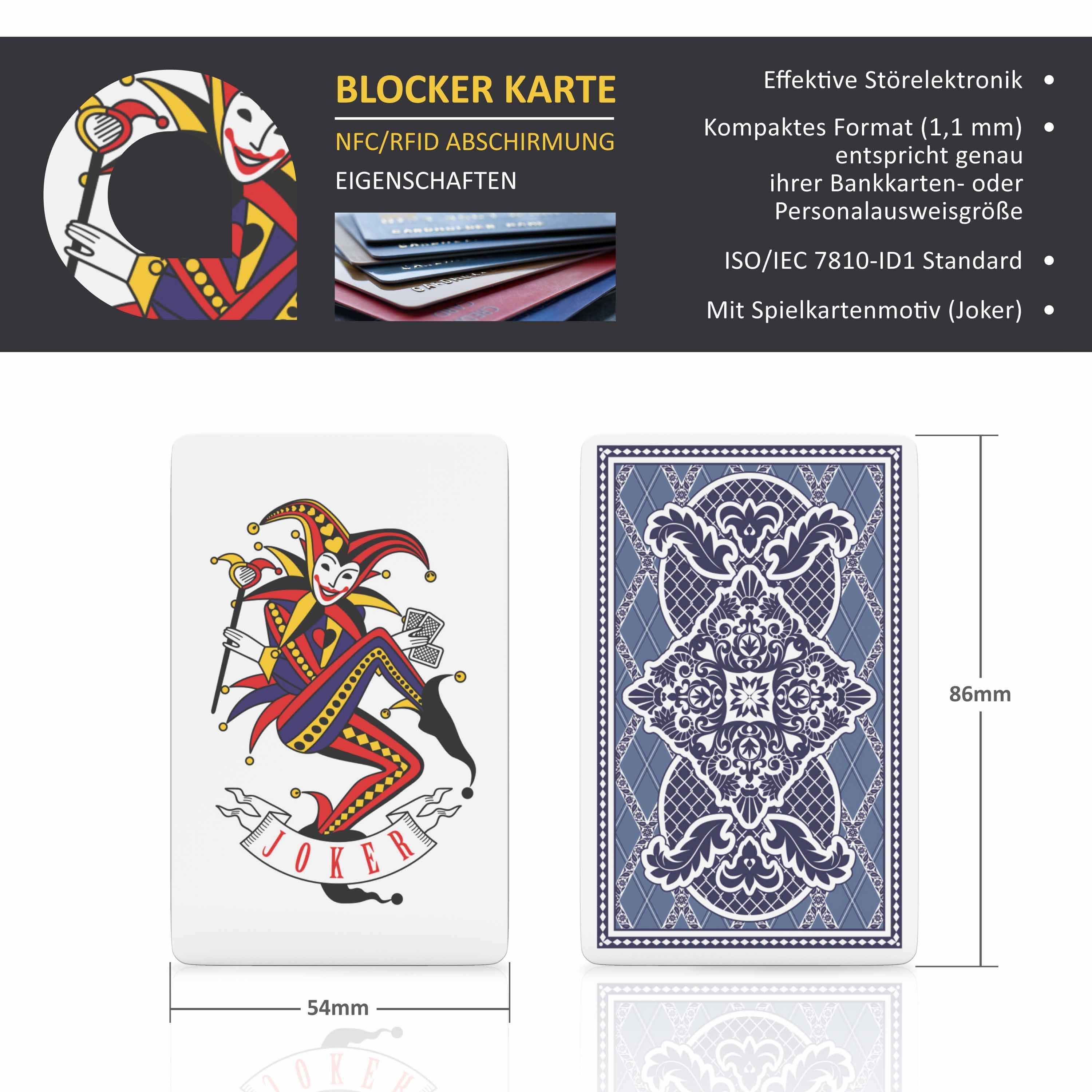 Aplic Kartenetui RFID Blocker Karte zur Abschirmung - Schutz vor Cyber Kriminalität (Set, 2-tlg), schützt Kreditkarte, EC-Karte und Ausweis im Portemonnaie – Bild 2 von 5