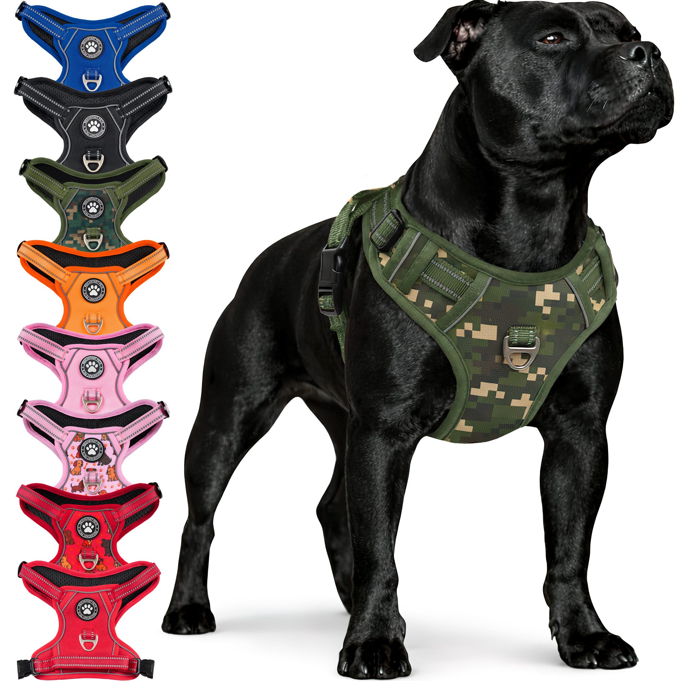 Reichstadt Hunde-Geschirr RS Pets Norwegergeschirr 25RSP083, Polyester, atmungsaktives Netzgewebe und robuster Oxford-Stoff