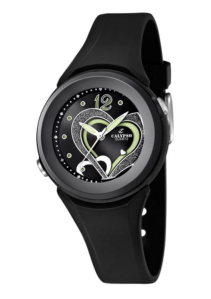 CALYPSO WATCHES Quarzuhr K5576/6, Armbanduhr, Damenuhr, mit Herzmotiv, bis 10 bar wasserdicht – Bild 4 von 5