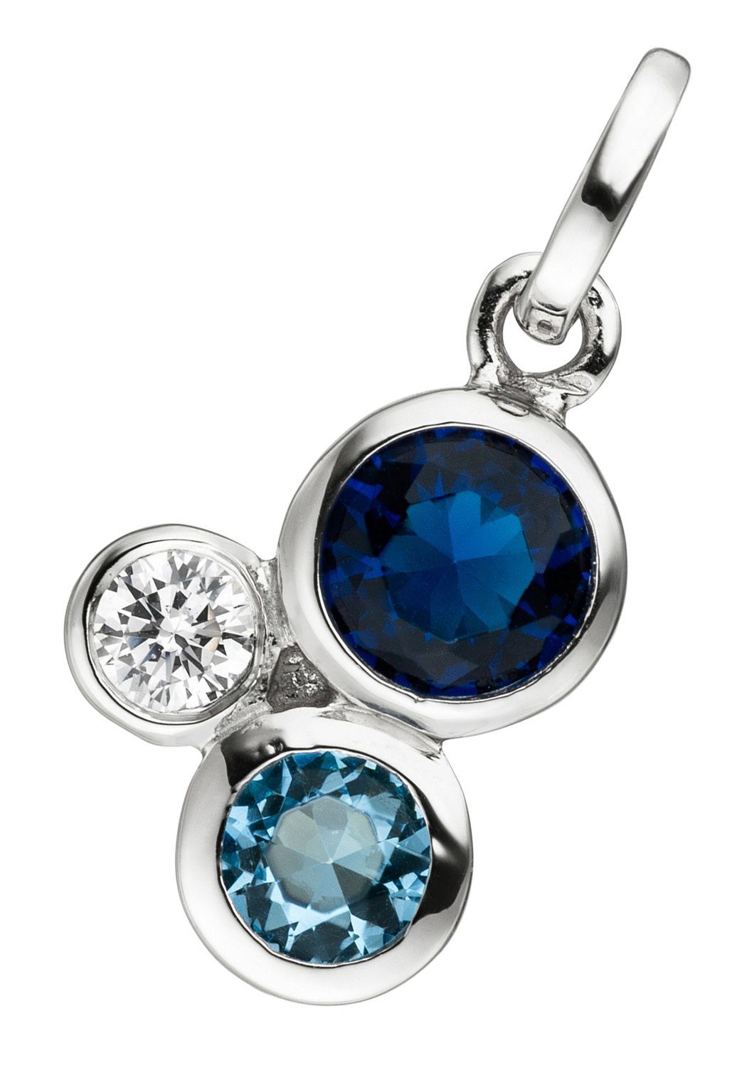 JOBO Kettenanhänger Anhänger mit Zirkonia, 925 Silber rhodiniert günstig online kaufen