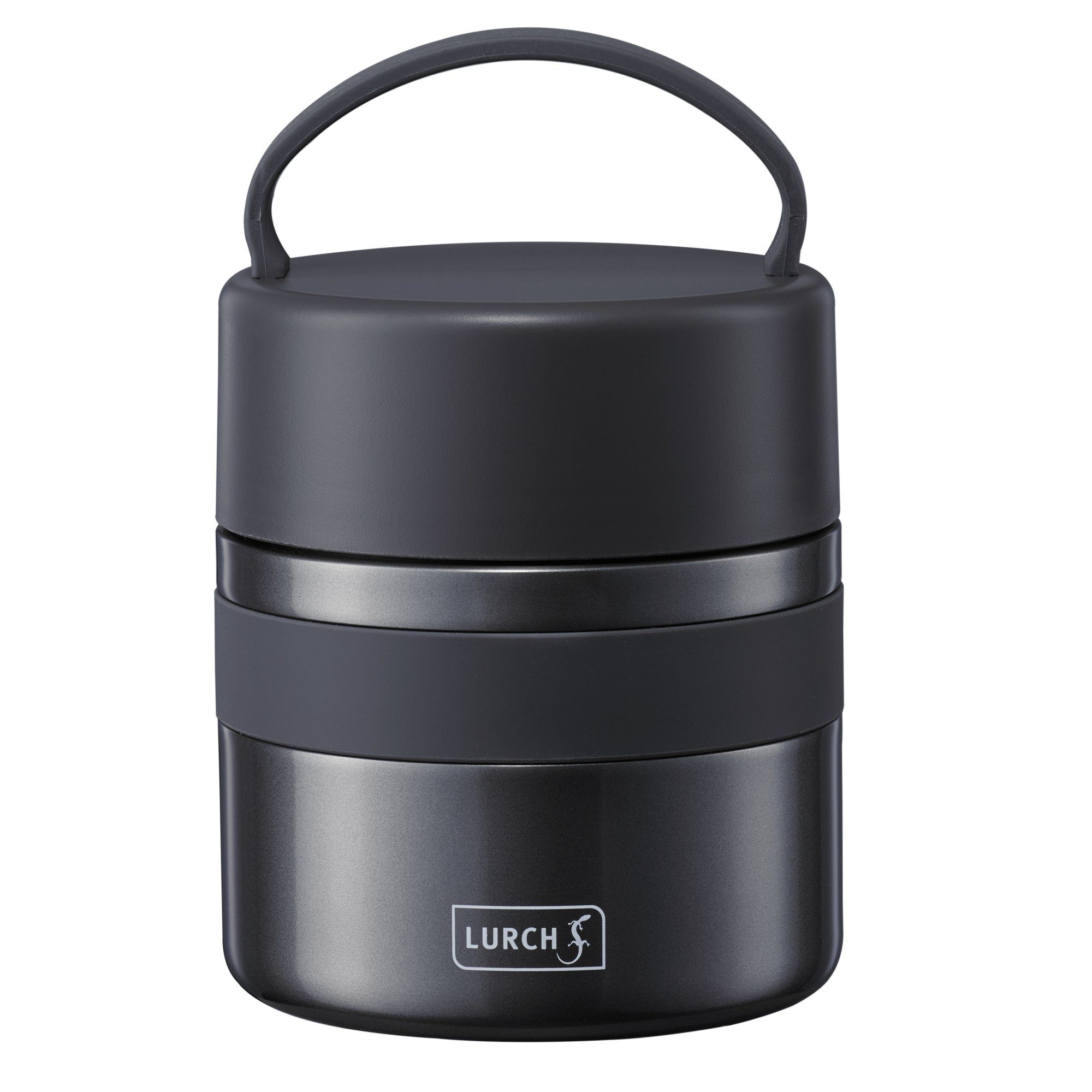 Lurch Thermobehälter Iso-Pot 500 ml für heiße und kalte Speisen, Edelstahl Grau Metallic
