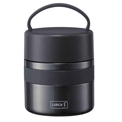 Lurch Thermobehälter Iso-Pot 500 ml für heiße und kalte Speisen Grau Metallic, Edelstahl