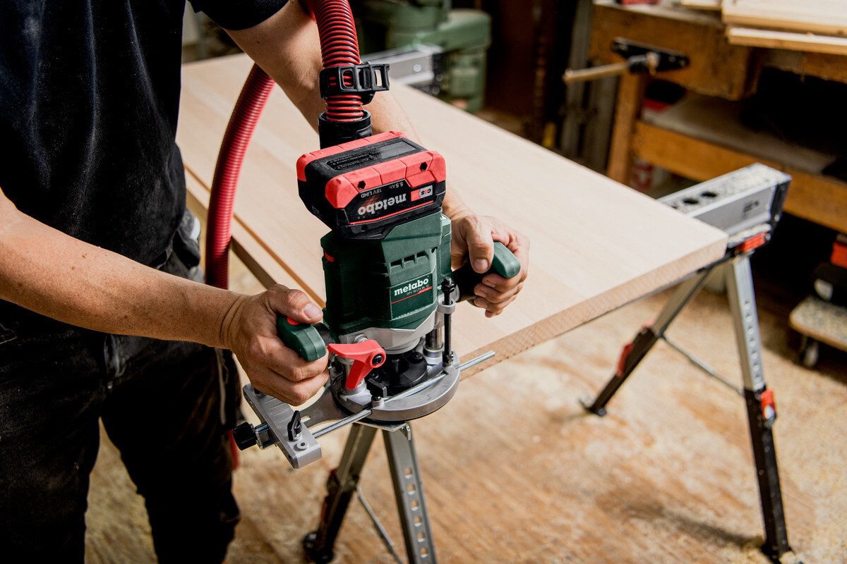 metabo Akku-Fräse OFV 18 LTX BL 12, 18 in V, Oberfräse Ohne Akku in metaBOX 340