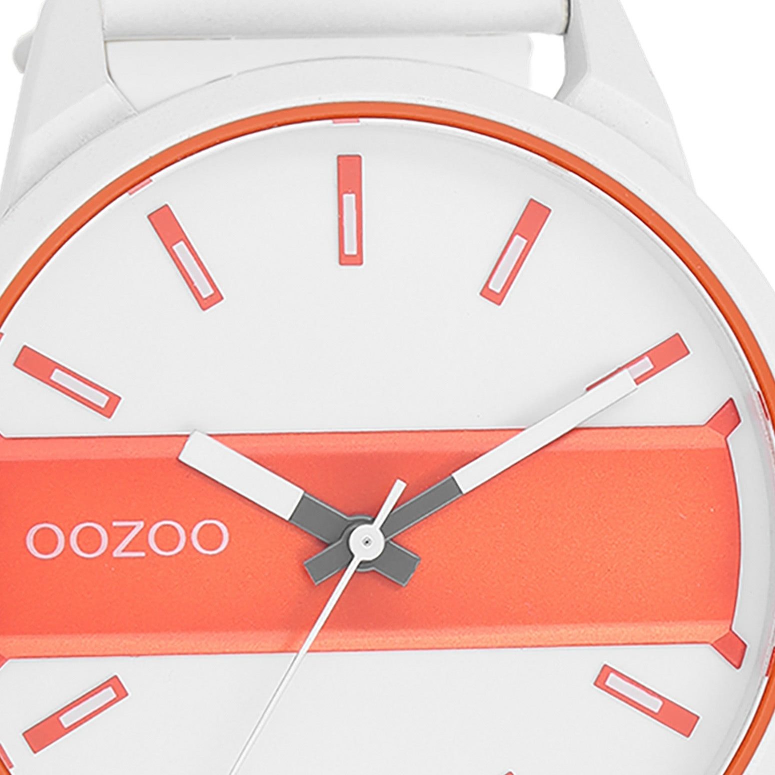 OOZOO Quarzuhr Oozoo Herren Armbanduhr Timepieces Analog, (Analoguhr), Herrenuhr rund, extra groß (ca. 48mm) Lederarmband, Fashion-Style