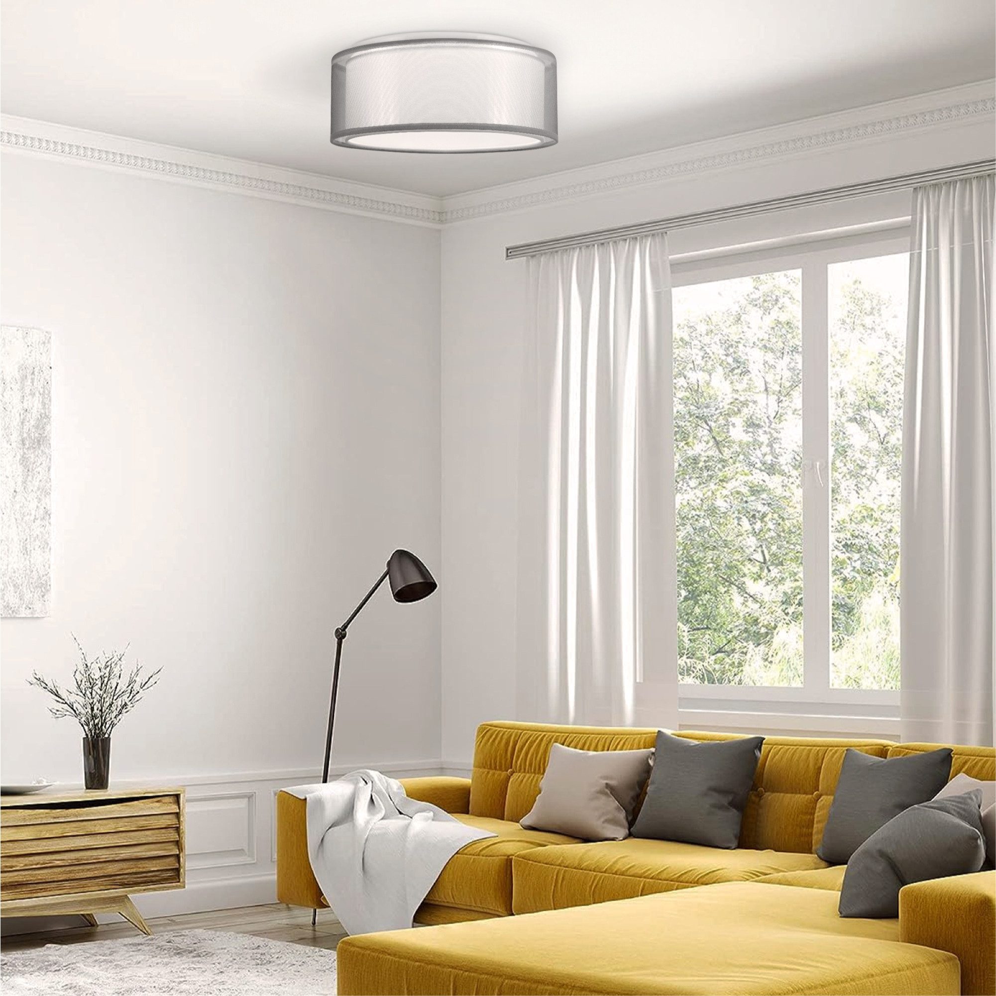Navaris Deckenleuchten LED Deckenleuchte 2-Schicht-Design - günstig online kaufen