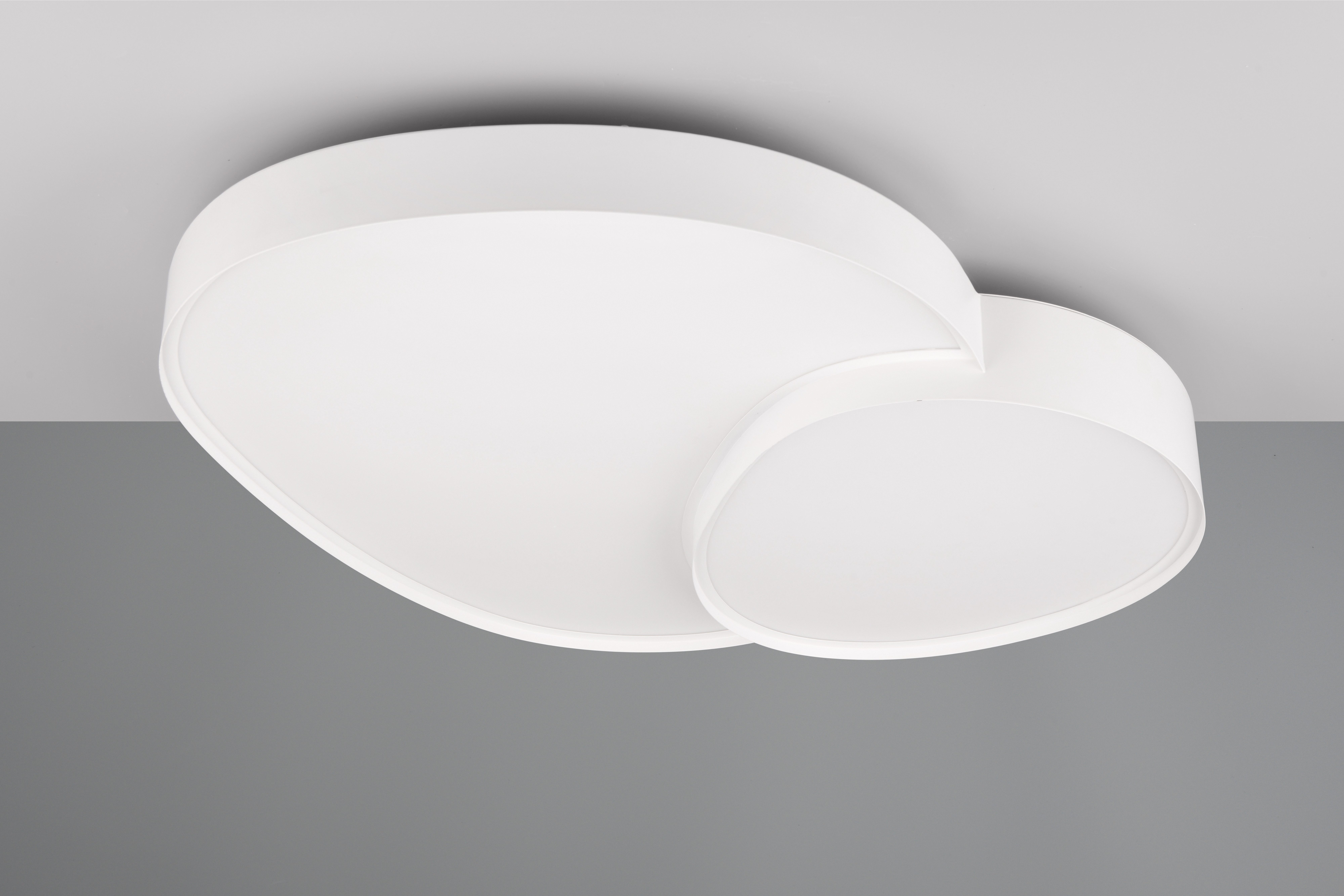 TRIO Leuchten LED Deckenleuchte RISE, LED Deckenlampe 45W 5300 Lumen warmweiß bis kaltweiß 2700-6500K, Dimmfunktion, LED fest integriert, warmweiß - kaltweiß, Fernbedienung dimmbar Memoryfunktion Nachtlicht CCT Lichtfarbe wählbar