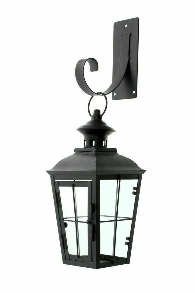 Home-trends24.de Kerzenlaterne Laterne Wandlaterne Leuchter Kerzenhalter Windlicht Metall Halterung