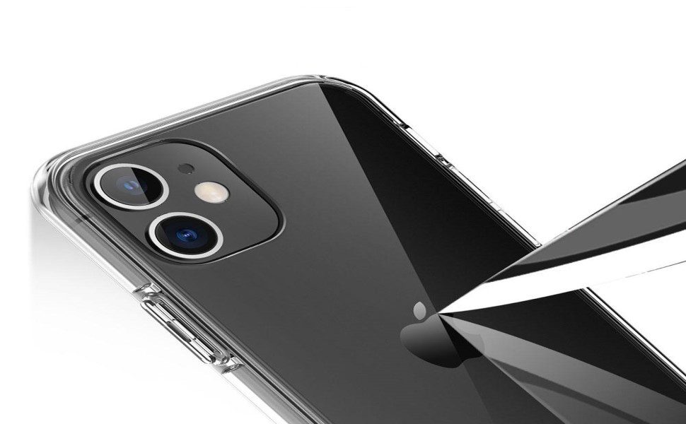 OLi Handyhülle Transparent Silikon Handyhülle für iPhone 11 mit Kameraschutz 6,10 Zoll, Stoßfeste gegen Bruch TPU Silikon Case Cover