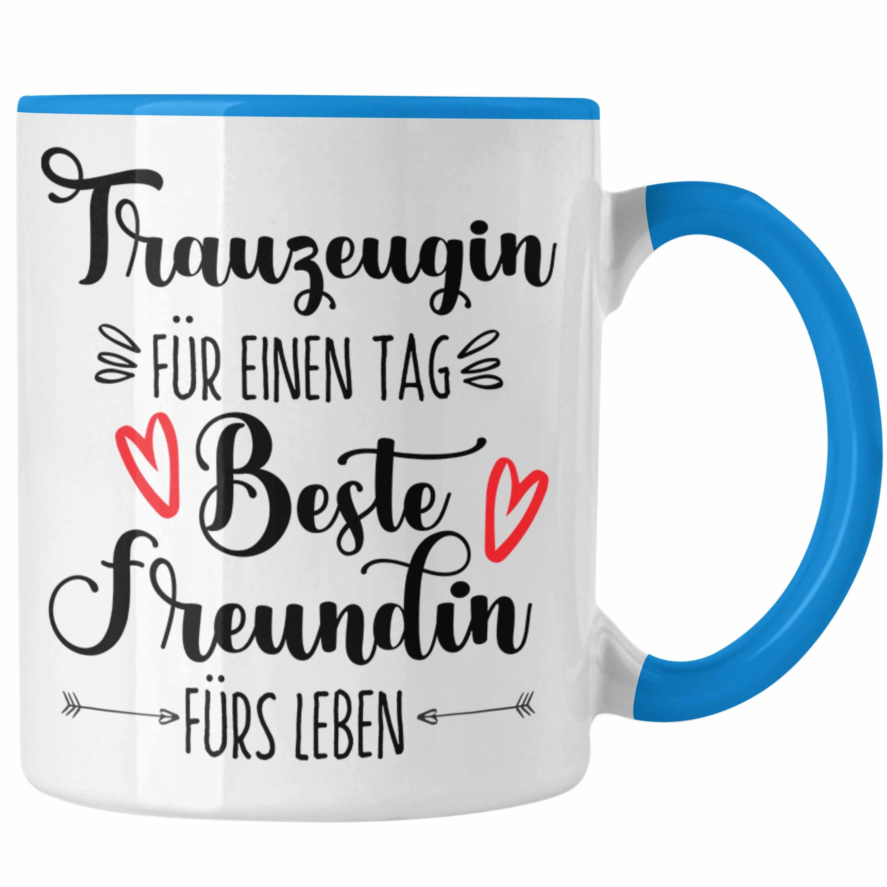 Blau Beste Tasse Tasse Trauzeugin Geschenk Trauzeugi Beste Freundin Überraschung Trendation