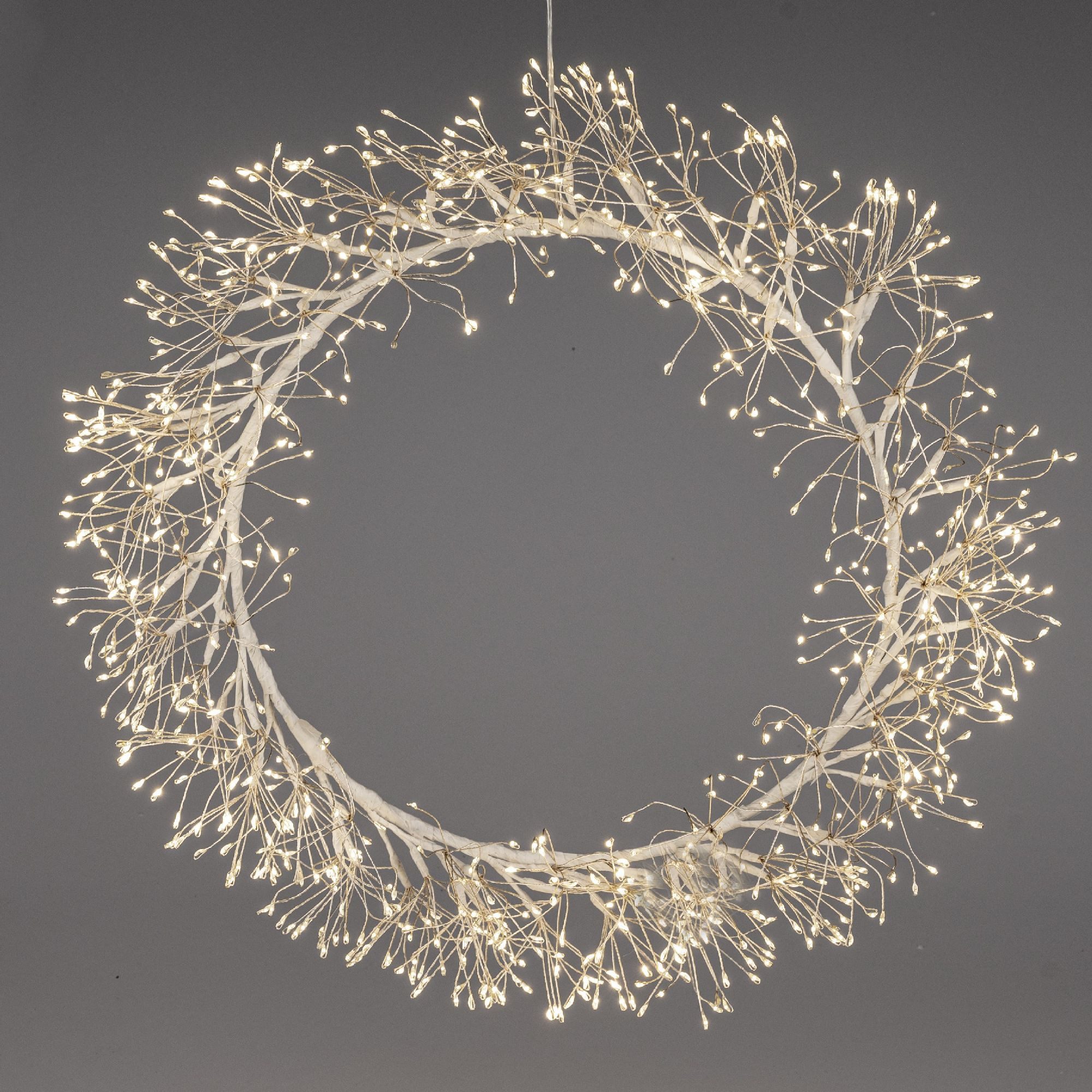 formano Hängedekoration Funkeleffekt, Mit Timerfunktion, Weiß, Motiv: Kranz günstig online kaufen