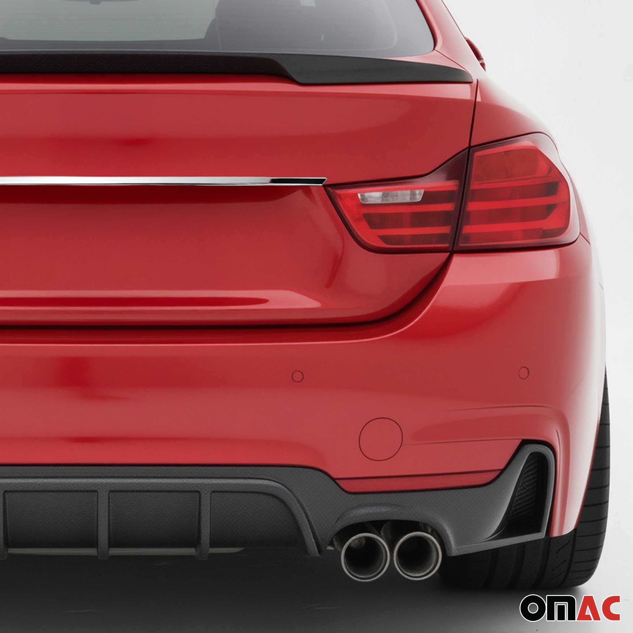 OMAC Zierleisten-Aufkleber Kofferraumöffner Griff für BMW 4er F32 2013-2020 Edelstahl Chrom, (1tlg), Langlebig,Einfache Reinigung,Einfache Installation,Rostbeständig