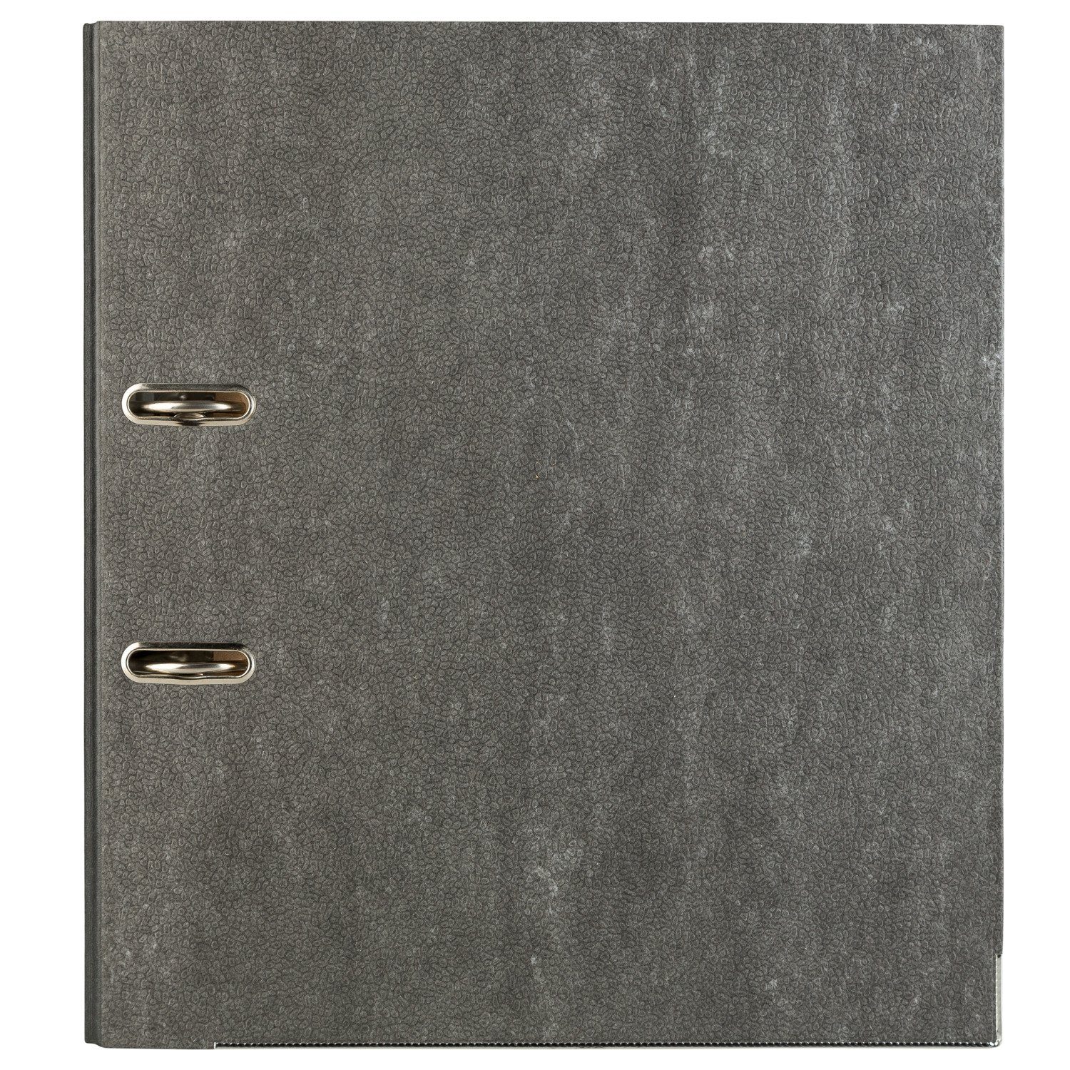 Idena Aktenordner Idena 303001 - Ordner für DIN A4, 8 cm breit, Wolkenmarmor, schwarz