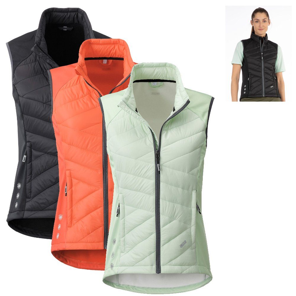 Linea Primero Trekkingjacke LPO - funktionelle wattierte Damen Hybrid Weste mit Kunstdaune Samara